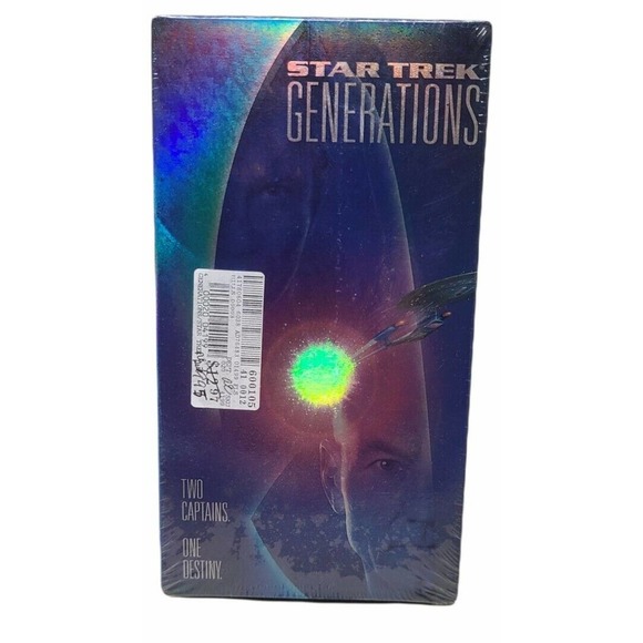 Star Trek: Generations (VHS, 1995) Super Rare Holographic sealed William Shatner - Picture 3 of 3